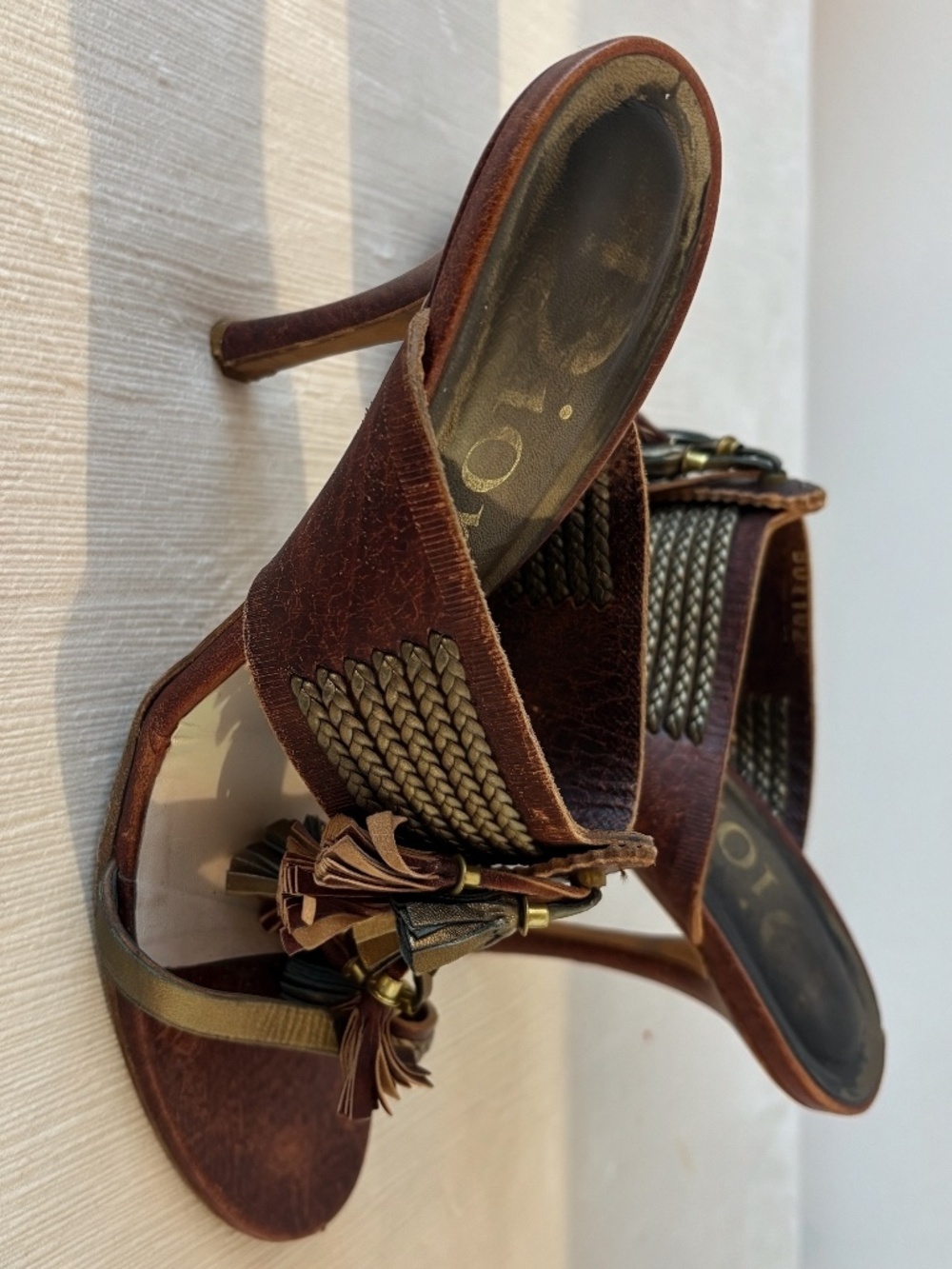 Vintage Dior Galliano Hollywood Tassel Sandals EU 38 US 7.5